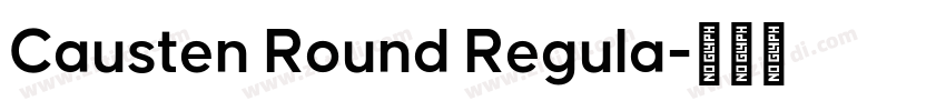 Causten Round Regula字体转换